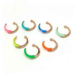 Mineli Taşlı Kıkırdak Küpe