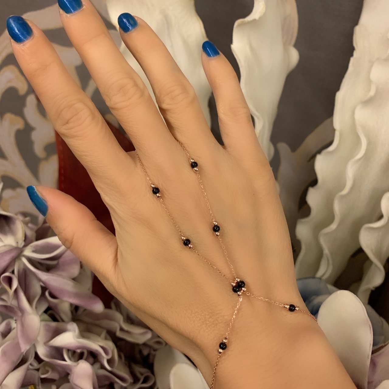 Siyah Taşlı Zincir Şahmeran