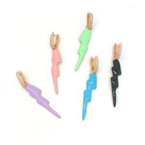 Renkli Şimşek Küpe -adet-