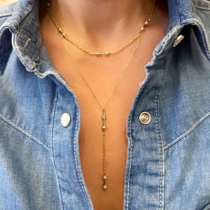 Çubuk Choker Kolye -35 cm-