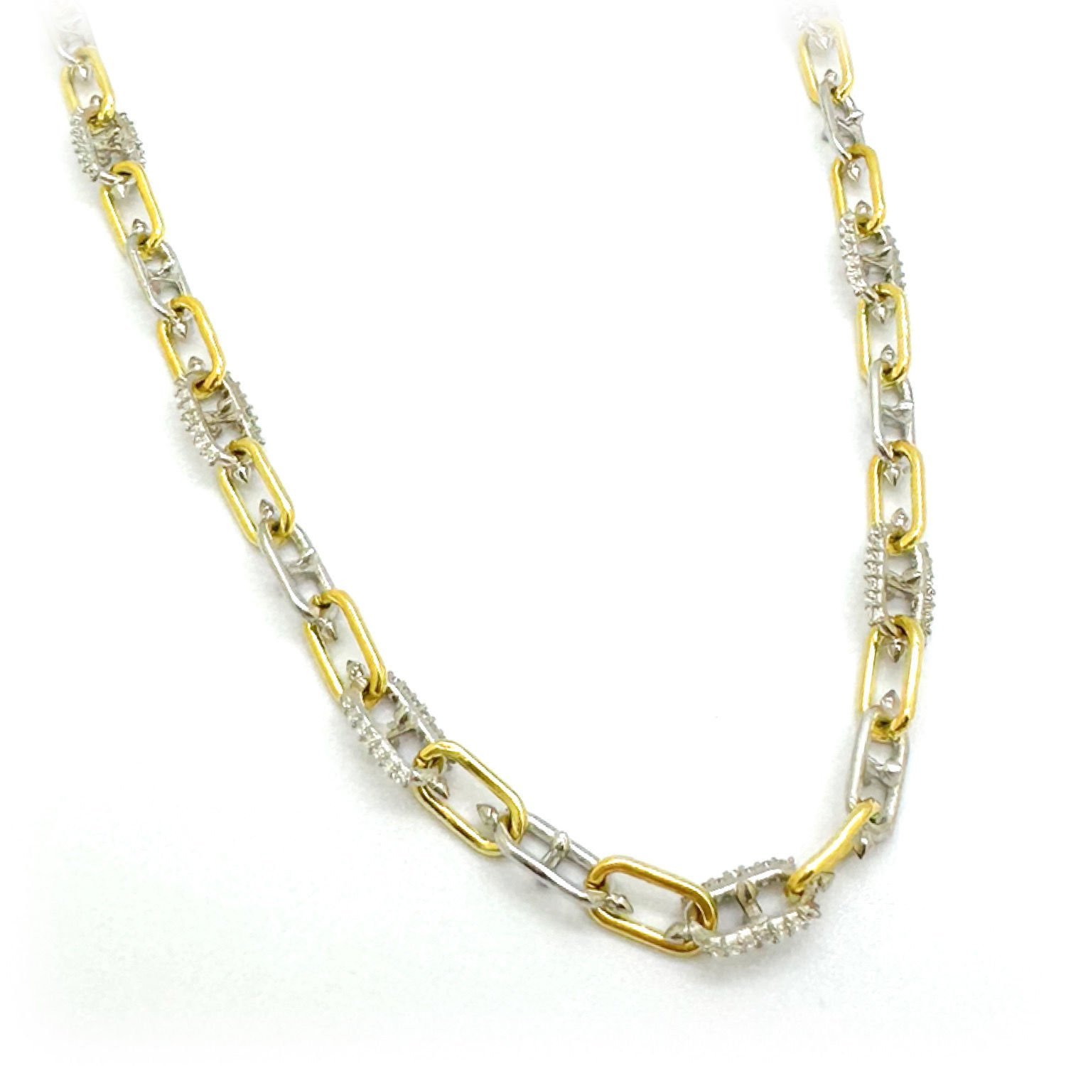 Taşlı Kesme Kolye -50 cm-