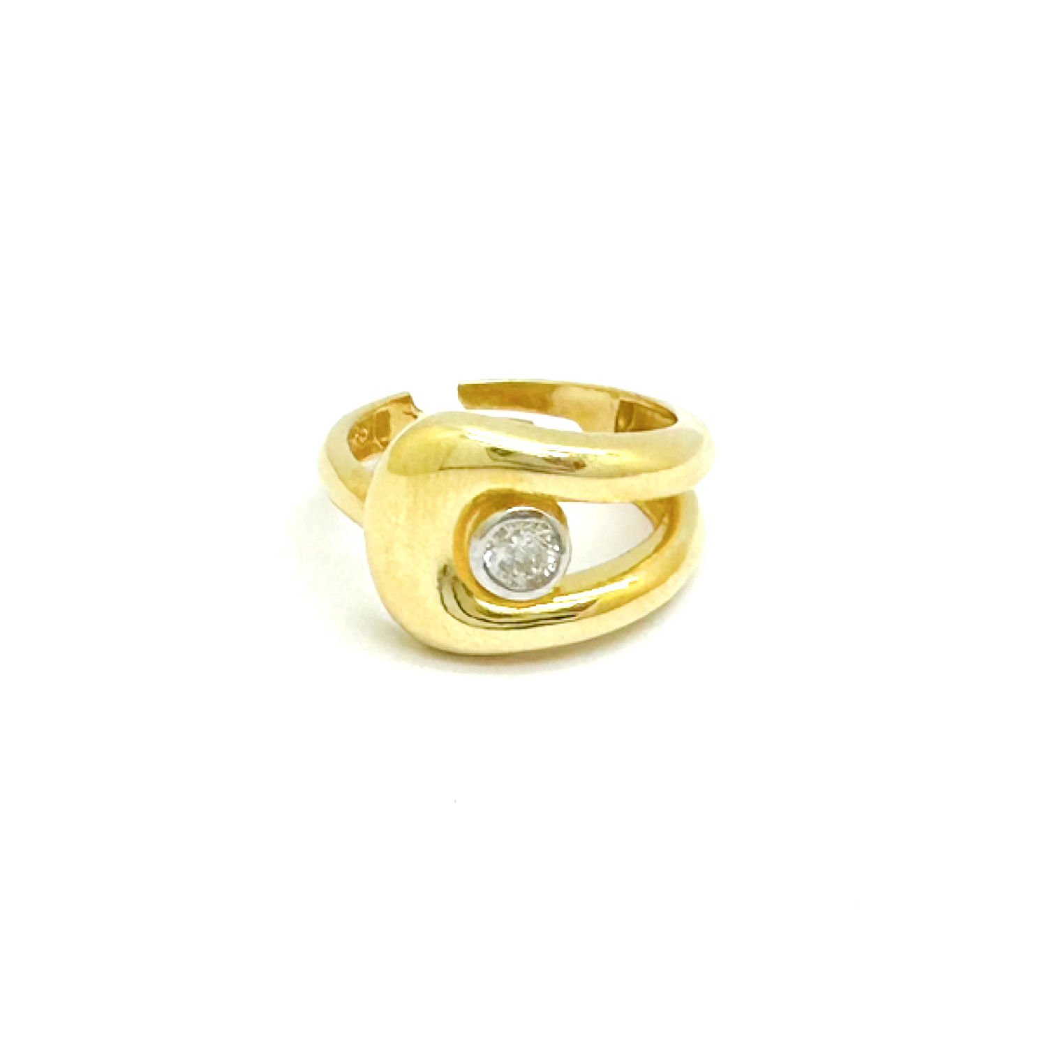 Tek Taş Gold Yüzük