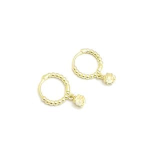 Gümüş Minimal Sallantılı Küpe -çift-