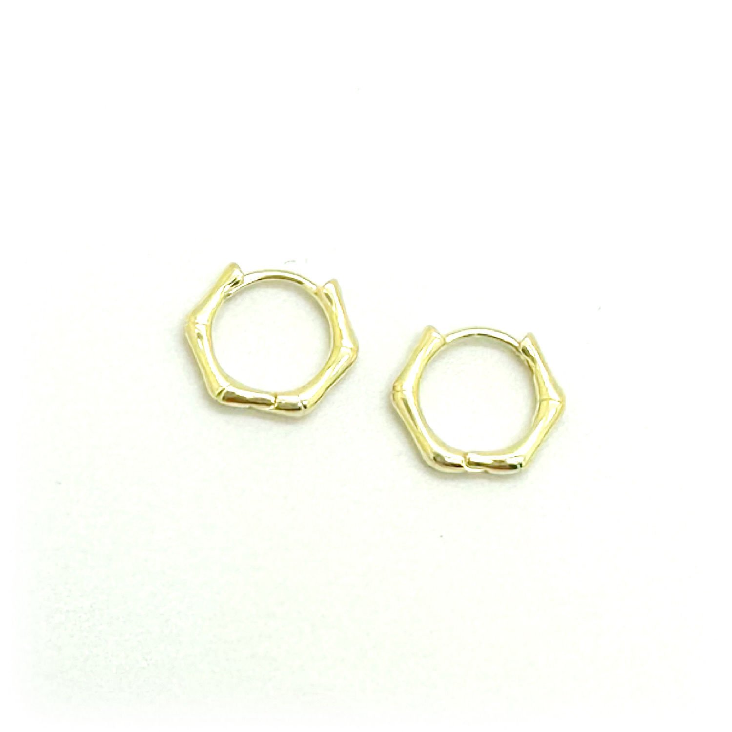 Gümüş Minimal Halka Küpe -çift-