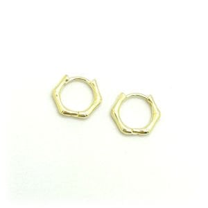 Gümüş Minimal Halka Küpe -çift-