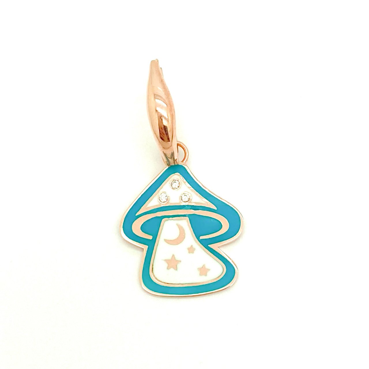 Turkuaz Mantar Küpe -adet-