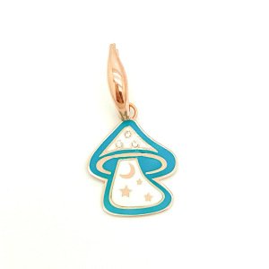 Turkuaz Mantar Küpe -adet-