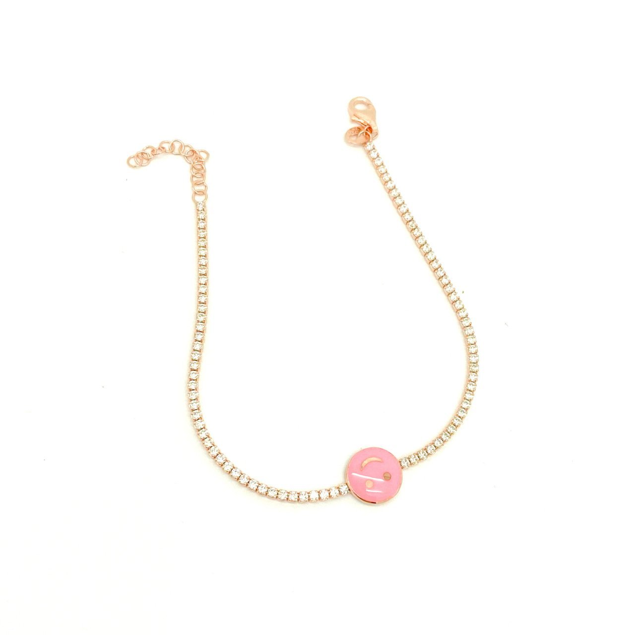 Pembe Gülenyüz Suyolu Bileklik