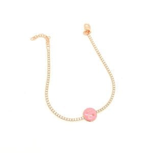 Pembe Gülenyüz Suyolu Bileklik