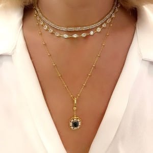 Yeşil Taşlı Kolye