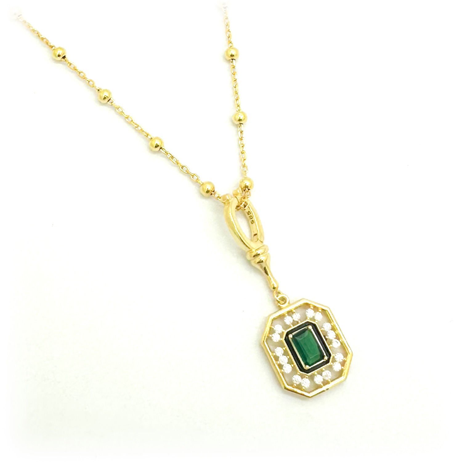 Yeşil Taşlı Kolye