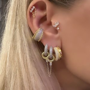 Duo Halka Küpe -adet-