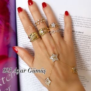 Taşlı Yıldız Yüzük(Kopya)