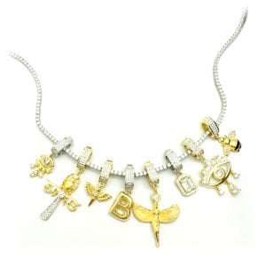 Taşlı Küçük Göz Kolye Ucu