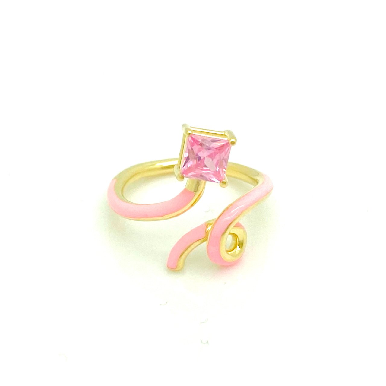 Pembe Taş Pembe Mineli Yüzük