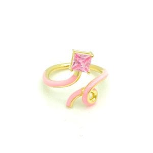 Pembe Taş Pembe Mineli Yüzük