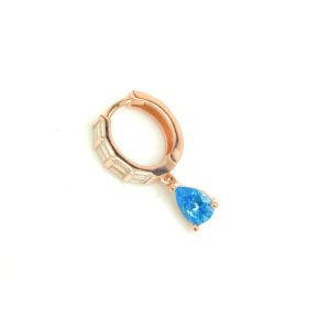 Gümüş Mavi Damla Taş -adet-