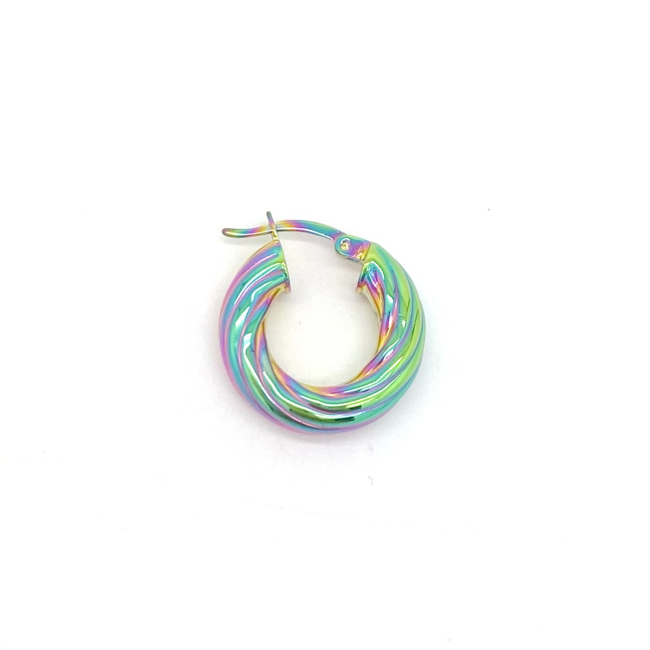 Renk Yansımalı Burgu Kalın Halka 1,5 cm