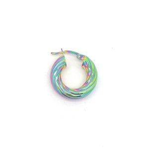 Renk Yansımalı Burgu Kalın Halka 1,5 cm