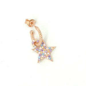 Renkli Yıldız Küpe -adet-