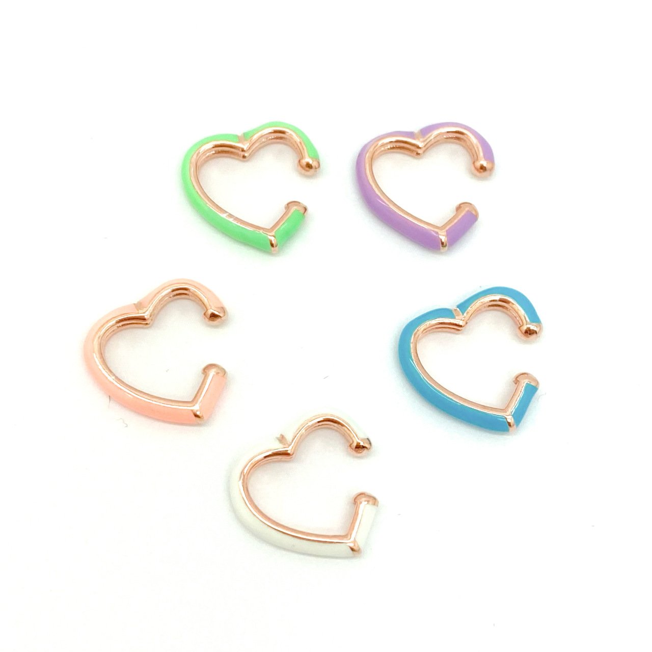 Minik Kalp Kıkırdak Küpe -adet-