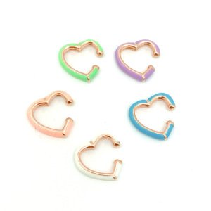 Minik Kalp Kıkırdak Küpe -adet-