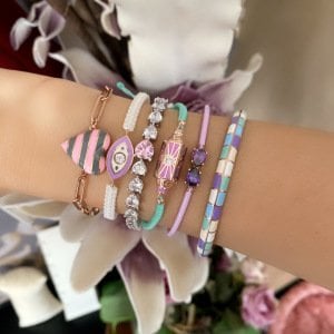 Turkuaz İpli Silindir Bileklik