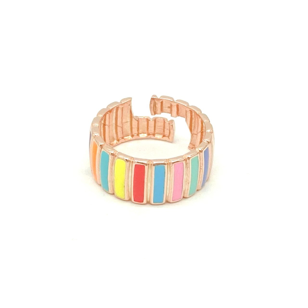 Renkli Çizgili Yüzük