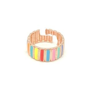 Renkli Çizgili Yüzük