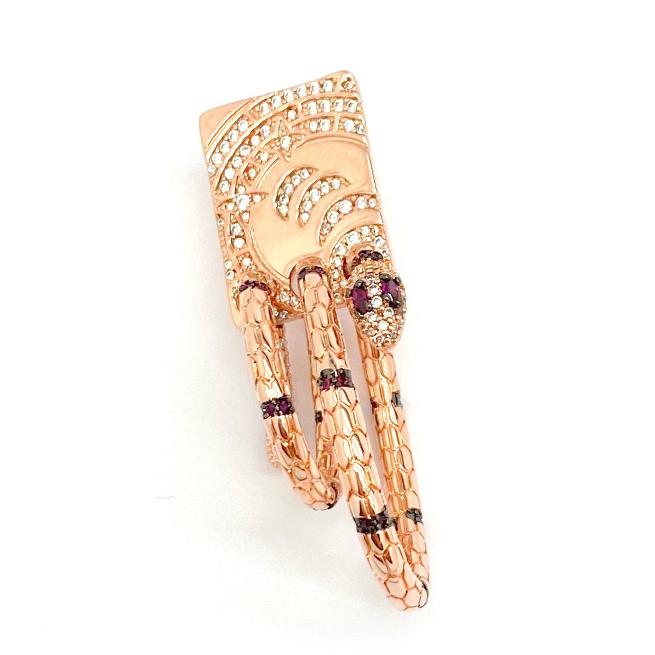 Plaka Büyük Yılan Küpe -adet-