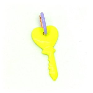 Sarı Mineli Anahtar Küpe -adet-