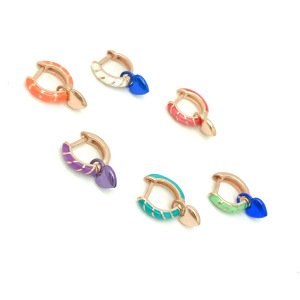 Mineli Kalp Küpe -adet-