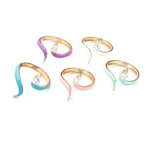 Taşlı Yılan Yüzük -adet-