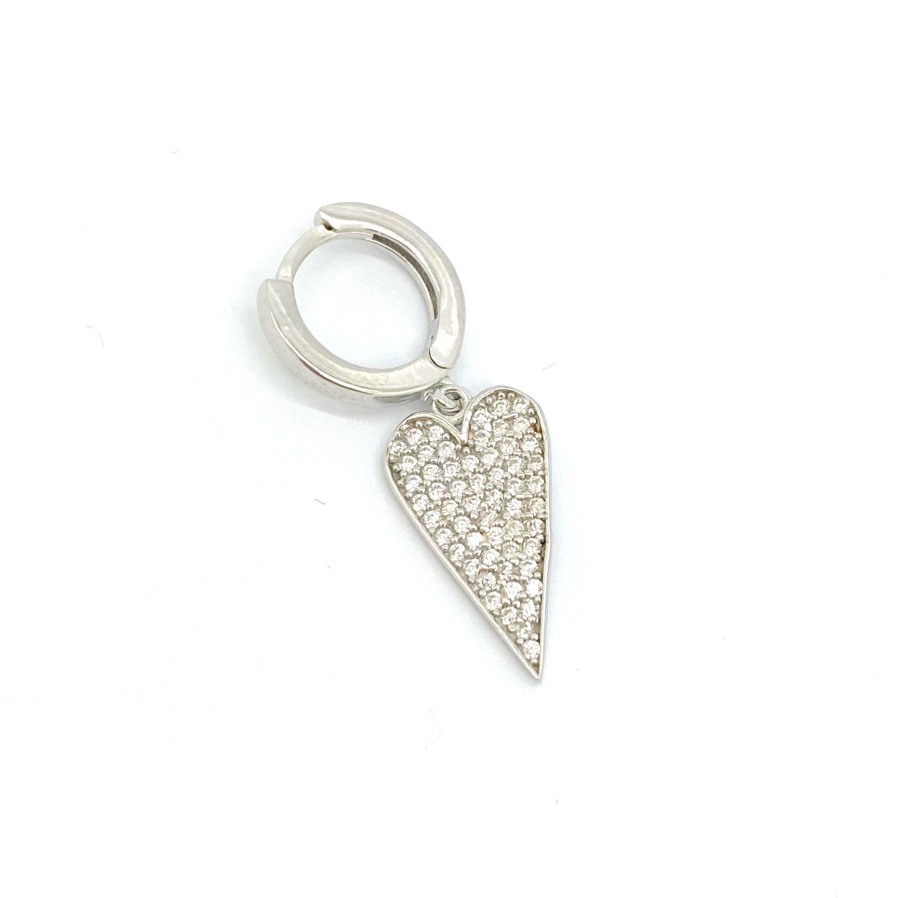 Gümüş Kalp Küpe -adet-