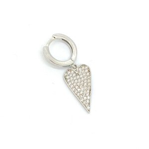 Gümüş Kalp Küpe -adet-