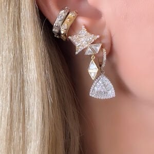 Gümüş Yıldız Küpe -adet-