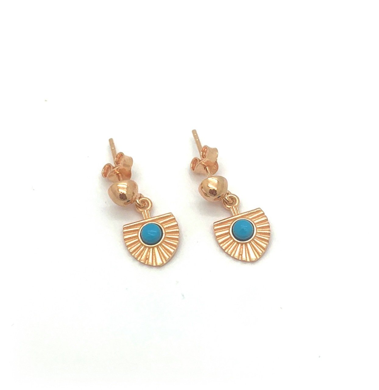 Tiny Blue Earrings