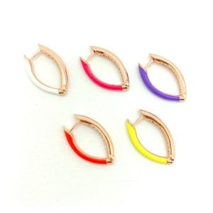 Neon Renkli İthal Küpe -Tek-